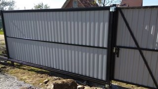 Купить сваи для ворот в Одинцово. Заказать ворота на сваях под ключ от 21450 руб