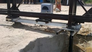 Купить сваи для ворот в Одинцово. Заказать ворота на сваях под ключ от 21450 руб